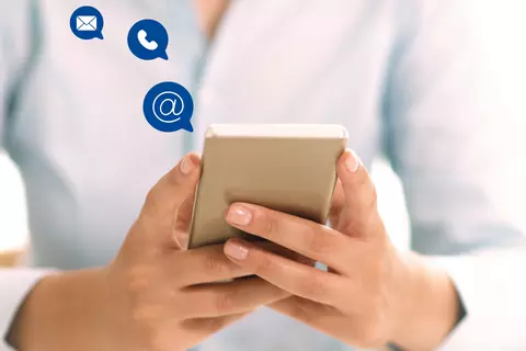 Kontaktaufnahme über das Handy