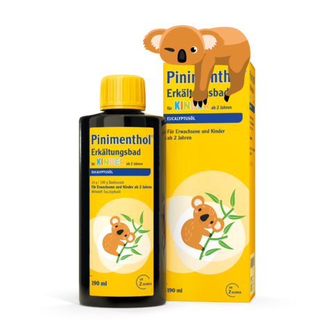 Packshot Pinimenthol Erkältungsbad für Kinder