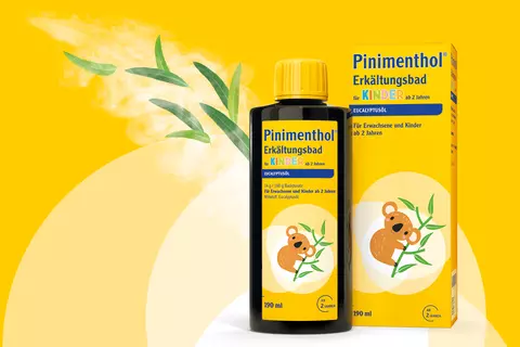 Packshot Pinimenthol Erkältungsbad für Kinder