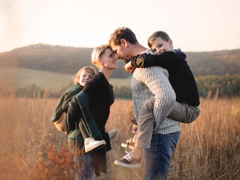 Familie in der Natur