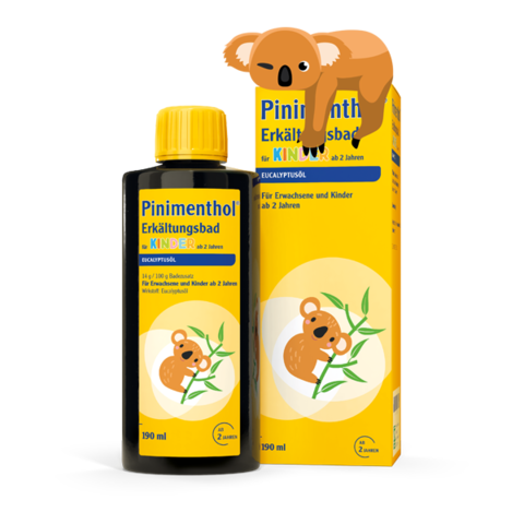 Packshot Pinimenthol Erkältungsbad für Kinder