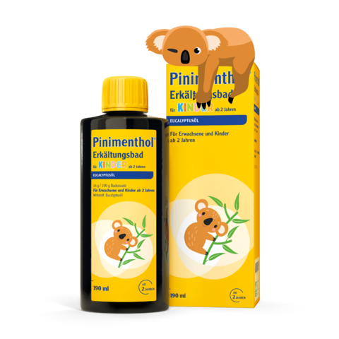 Packshot Pinimenthol Erkältungsbad für Kinder