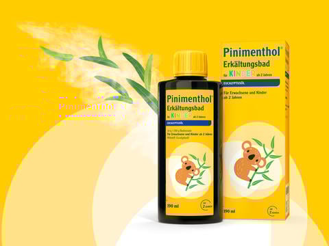 Packshot Pinimenthol Erkältungsbad für Kinder