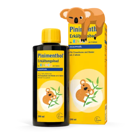 Packshot Pinimenthol Erkältungsbad für Kinder